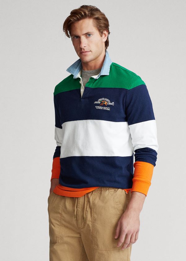 Men's Polo Ralph Lauren Classic Fit Rugby Polo Shirts | 869317HSE